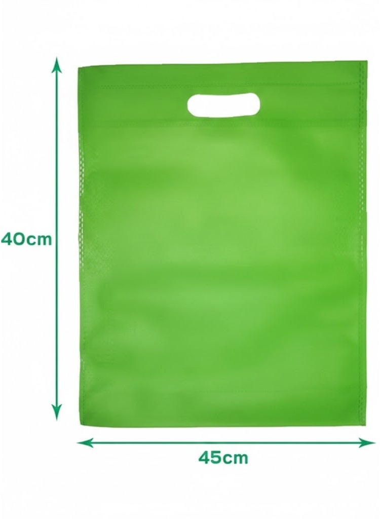 Canvas Gift Bag 20 pcs green 40 x 45 cm - Image 2